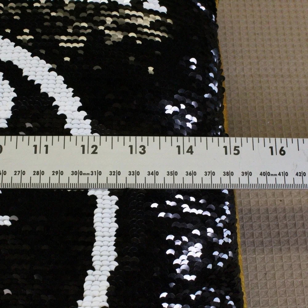 Harry Potter Reversible Sequin Pillow 16x16 Platform 9 3/4 Glasses Black Y2K